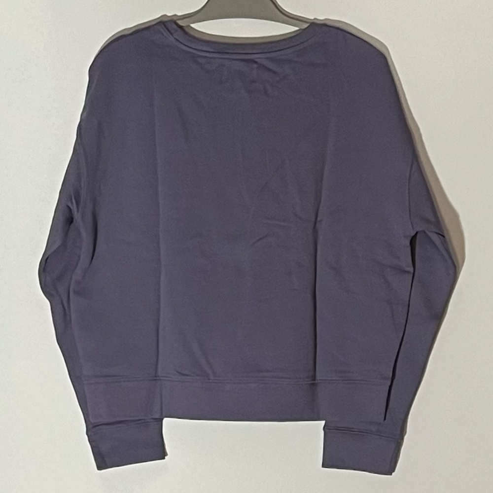 Pact Lavender-Purple Crewneck with Orange Celestial Motifs - Picture 2 of 2